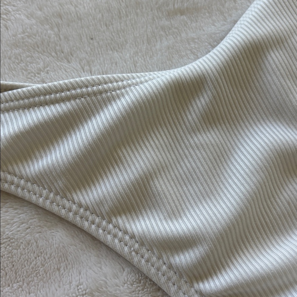 White Ribbed Bikini Bottom - Picture 3 of 4